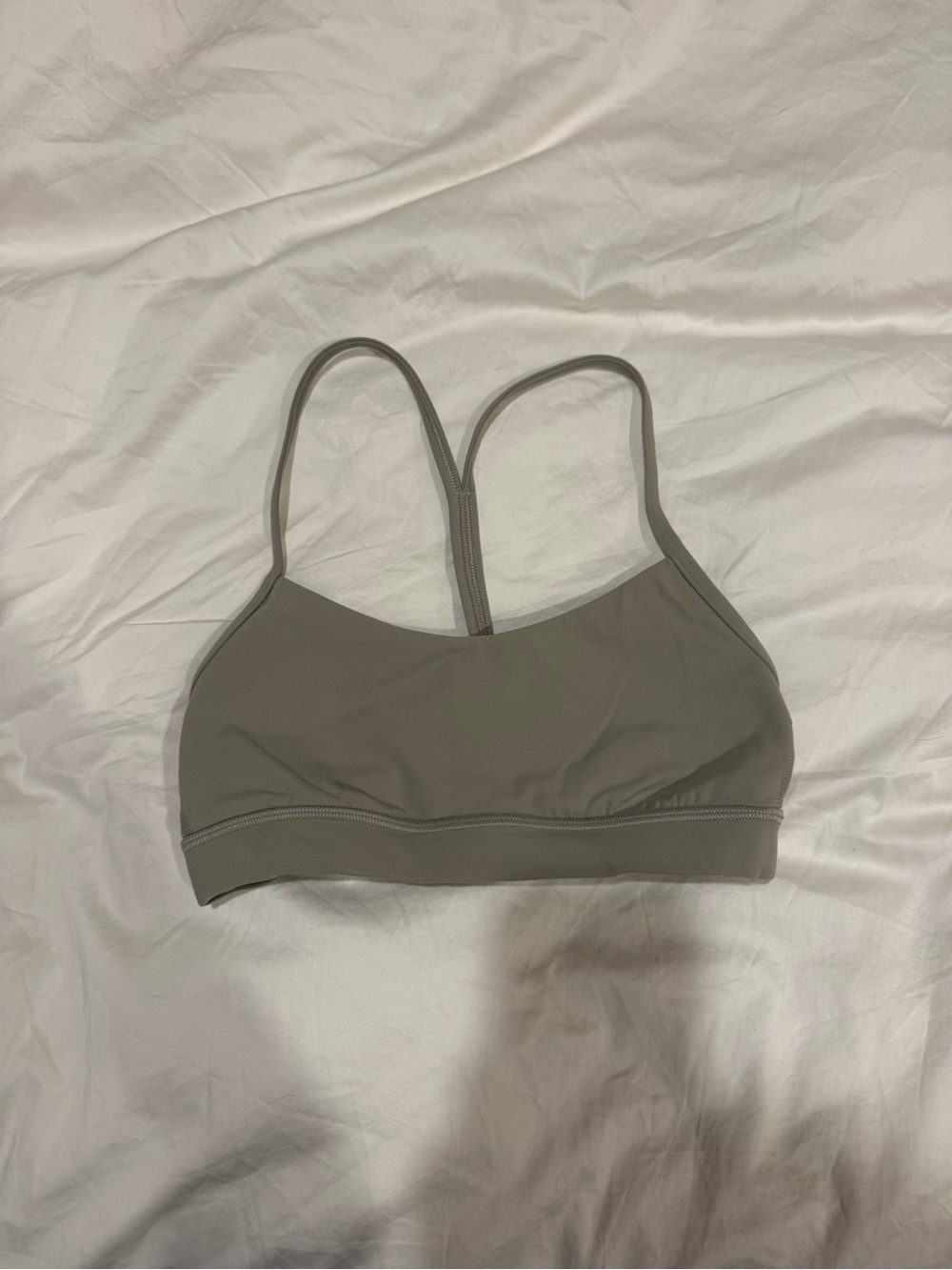 lululemon athletica Olive-Grey Strappy Sports Bra